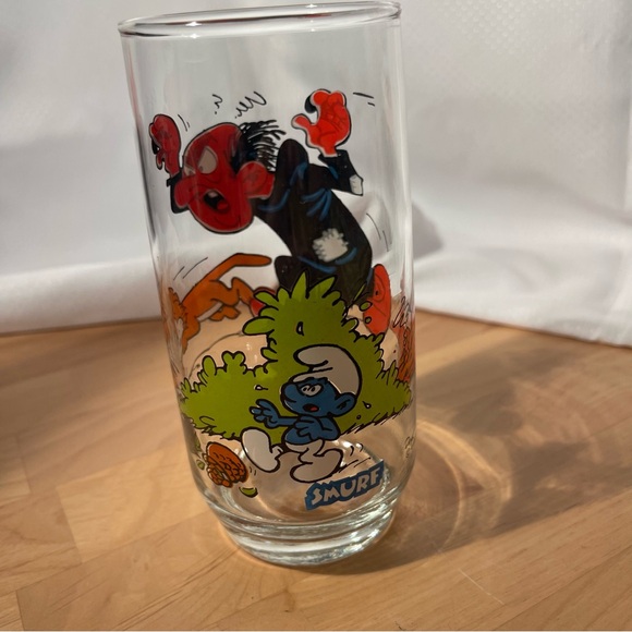 Smurfs Gargamel & Azrael Glass Vintage - Picture 4 of 9
